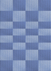 Machine Washable Transitional Sky Blue Rug, wshpat3959