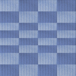 Square Patterned Sky Blue Novelty Rug, pat3959