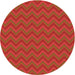 Square Patterned Red Rug, pat396org