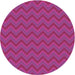 Square Machine Washable Transitional Neon Pink Rug in a Living Room, wshpat396pur