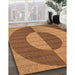 Machine Washable Transitional Orange Rug in a Family Room, wshpat3960org