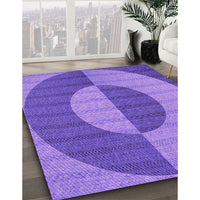 Patterned Purple Rug, pat3960pur