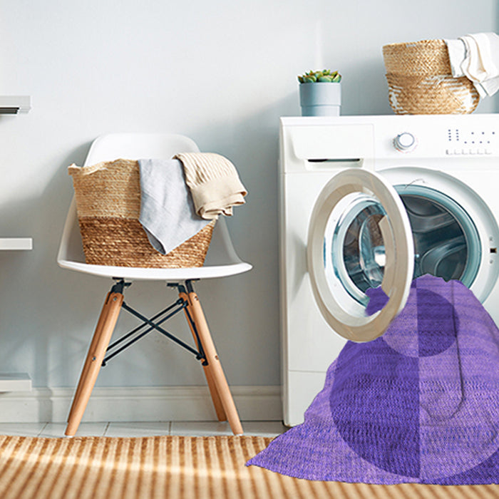 Machine Washable Transitional Purple Rug in a Washing Machine, wshpat3960pur