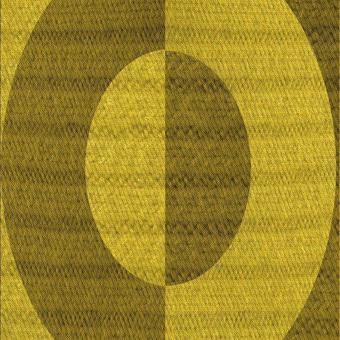 Machine Washable Transitional Dark Yellow Green Rug, wshpat3960yw