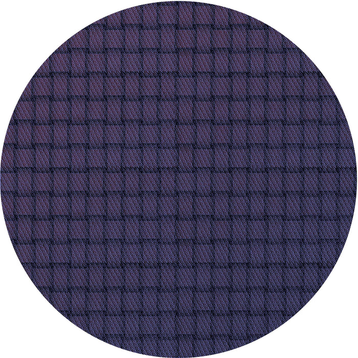 Square Machine Washable Transitional Deep Periwinkle Purple Rug in a Living Room, wshpat3961blu