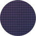Square Machine Washable Transitional Deep Periwinkle Purple Rug in a Living Room, wshpat3961blu