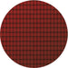 Square Patterned Maroon Red Rug, pat3961org