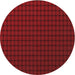 Square Patterned Dark Red Rug, pat3961rd