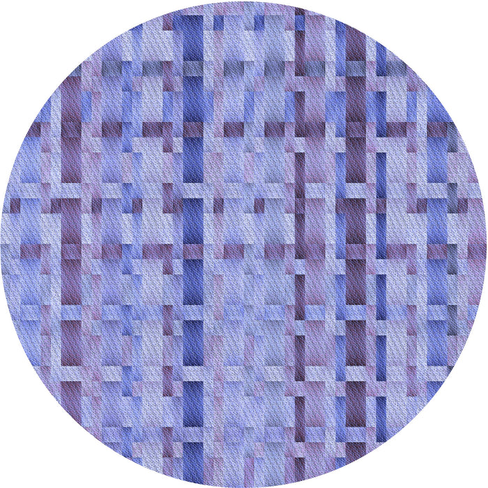 Square Patterned Jeans Blue Rug, pat3962blu