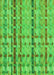 Patterned Dark Lime Green Rug, pat3962grn