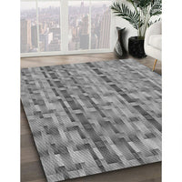 Patterned Dark Gray Rug, pat3962gry