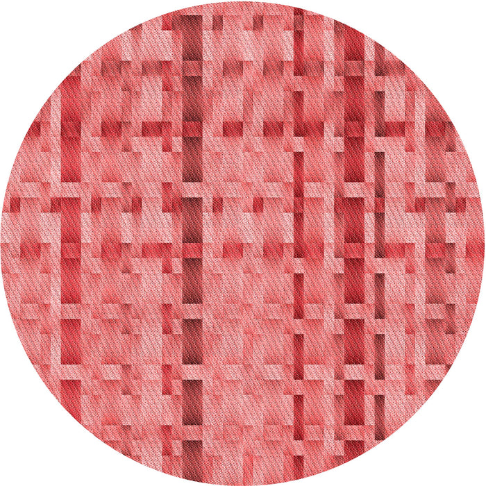 Square Patterned Ruby Red Rug, pat3962rd