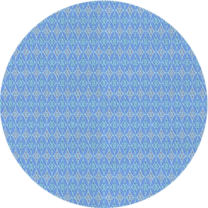 Square Patterned Blue Rug, pat3963lblu