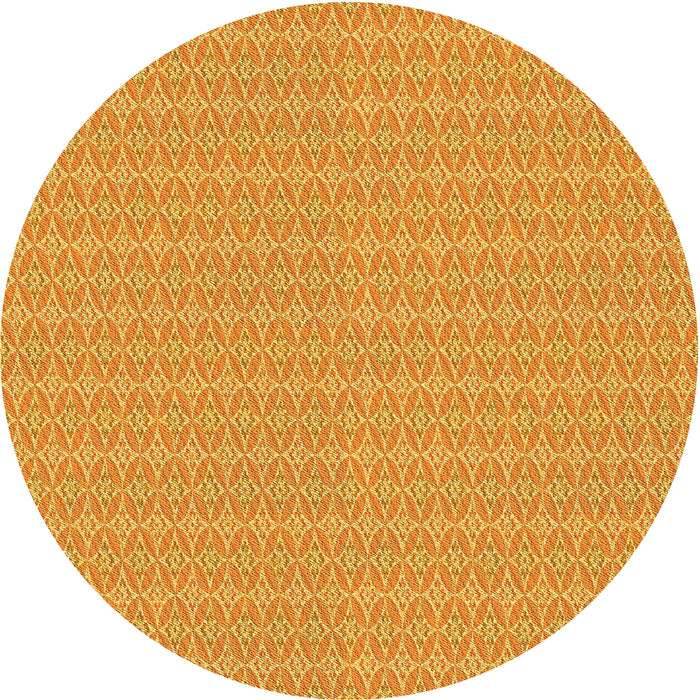 Square Machine Washable Transitional Neon Orange Rug in a Living Room, wshpat3963yw