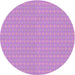 Sideview of Patterned Crimson Purple Novelty Rug, pat3963