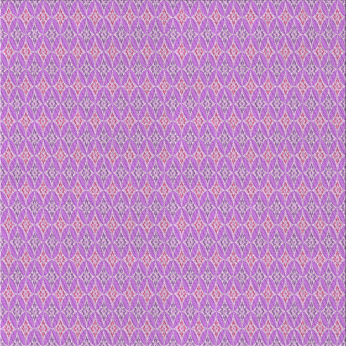 Square Patterned Crimson Purple Novelty Rug, pat3963