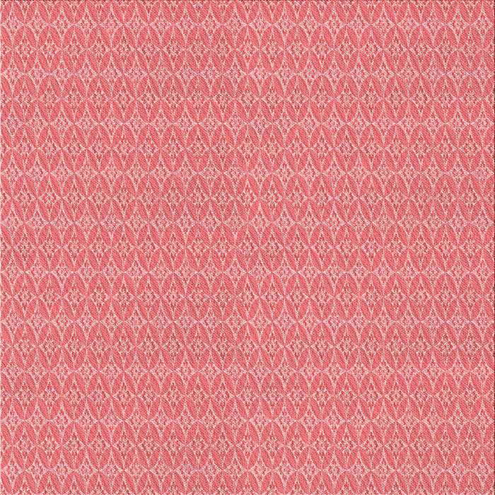Round Patterned Light Coral Pink Rug, pat3964rd