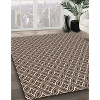 Patterned Bakers Brown Rug, pat3965brn