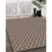 Patterned Bakers Brown Rug in Family Room, pat3965brn