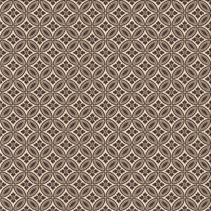 Sideview of Patterned Bakers Brown Rug, pat3965brn