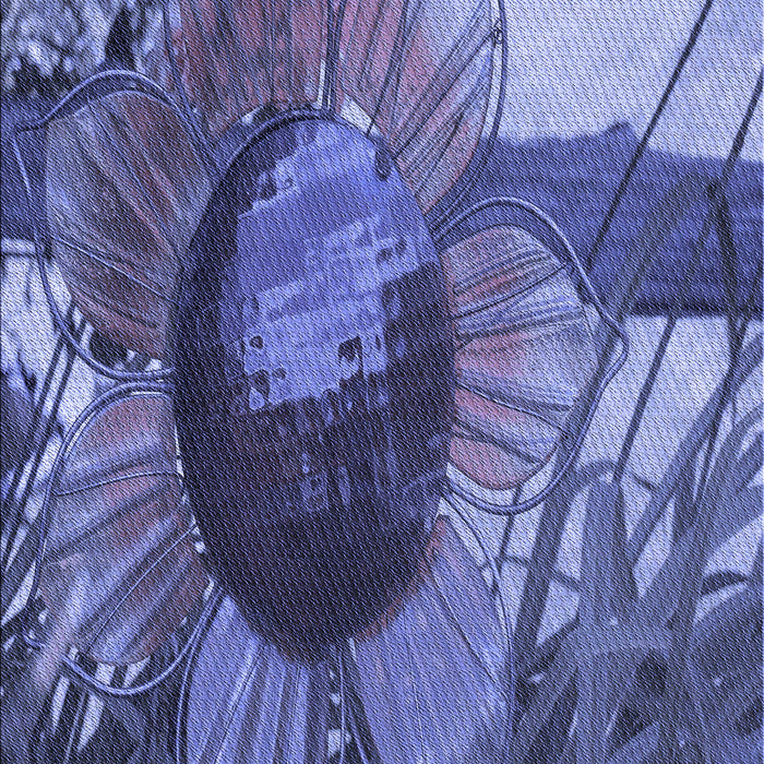 Patterned Sky Blue Rug, pat3966blu