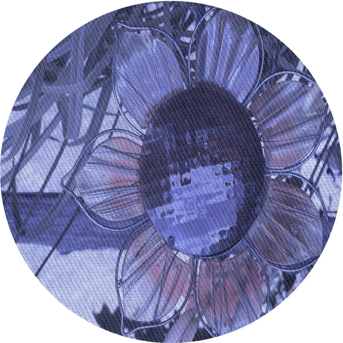 Square Patterned Sky Blue Rug, pat3966blu