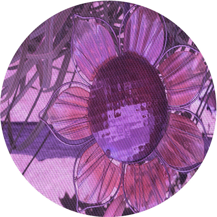 Square Patterned Dark Magenta Purple Rug, pat3966pur