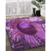 Machine Washable Transitional Dark Magenta Purple Rug in a Family Room, wshpat3966pur