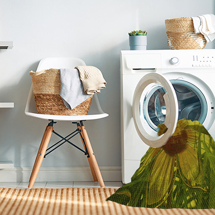 Machine Washable Transitional Dark Bronze Brown Rug in a Washing Machine, wshpat3966yw