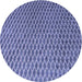 Square Machine Washable Transitional Deep Periwinkle Purple Rug in a Living Room, wshpat3967blu