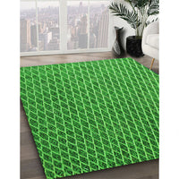 Patterned Green Rug, pat3967grn