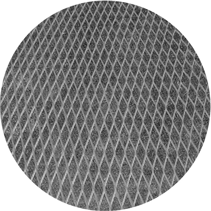 Square Patterned Gunmetal Gray Rug, pat3967gry