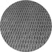 Square Patterned Gunmetal Gray Rug, pat3967gry