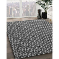 Patterned Gunmetal Gray Rug, pat3967gry