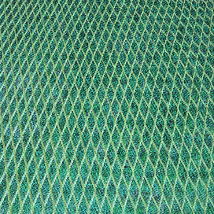 Round Machine Washable Transitional Sea Green Rug, wshpat3967lblu