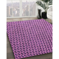 Patterned Dark Magenta Purple Rug, pat3967pur