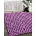 Patterned Dark Magenta Purple Rug in Family Room, pat3967pur