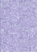 Machine Washable Transitional Purple Mimosa Purple Rug, wshpat3968blu