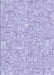 Patterned Purple Mimosa Purple Rug, pat3968blu