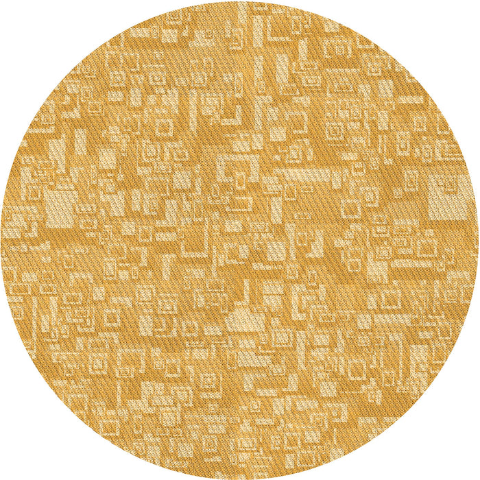 Square Machine Washable Transitional Chrome Gold Yellow Rug in a Living Room, wshpat3968org