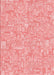 Patterned Pastel Pink Rug, pat3968rd