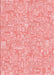 Machine Washable Transitional Pastel Pink Rug, wshpat3968rd