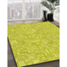 Machine Washable Transitional Yellow Rug in a Family Room, wshpat3968