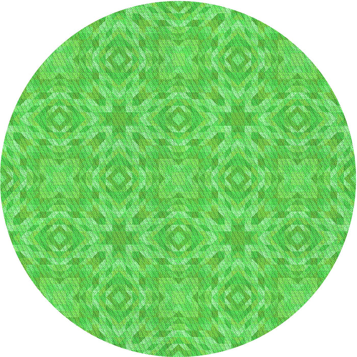 Square Machine Washable Transitional Lime Green Rug in a Living Room, wshpat3969grn