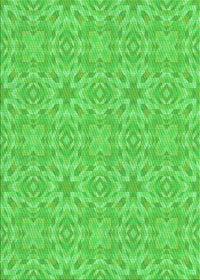 Machine Washable Transitional Lime Green Rug, wshpat3969grn