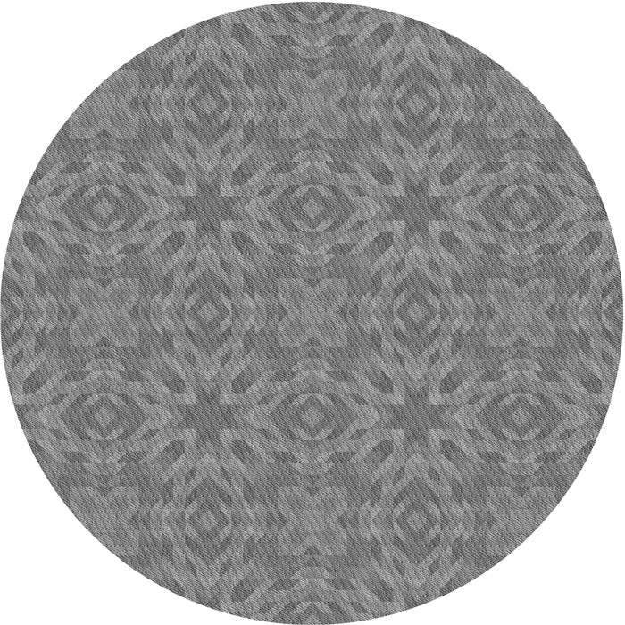 Square Patterned Gray Rug, pat3969gry