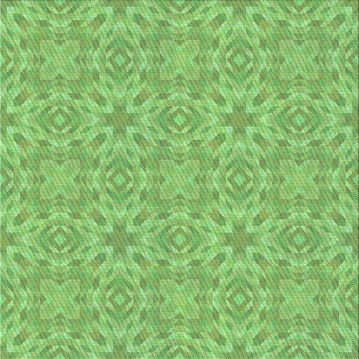 Round Patterned Emerald Green Rug, pat3969lblu