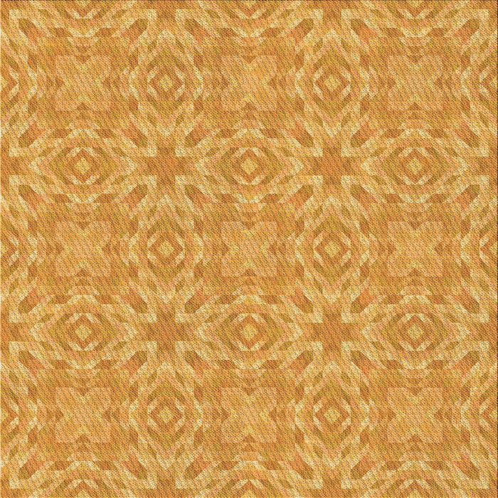 Round Machine Washable Transitional Neon Orange Rug, wshpat3969org