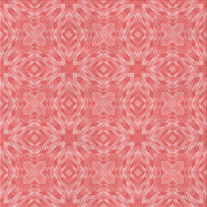 Round Machine Washable Transitional Light Coral Pink Rug, wshpat3969rd