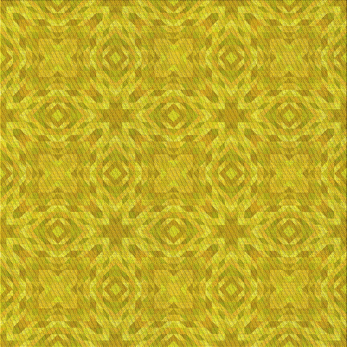 Round Patterned Golden Yellow Rug, pat3969yw